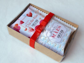 Lembrança Dia das Mães -Caixa com 2 chocolates Talento personalizados