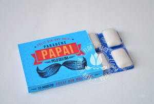 Lembrança Dia dos Pais Pastilhas com embalagem personalizada