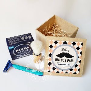 Lembrança dia dos Pais - Kit para Barba em caixa de MDF
