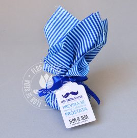 Lembrancinha Novembro Azul-Trouxinha de Bombom Sonho de Valsa com tag personalizada