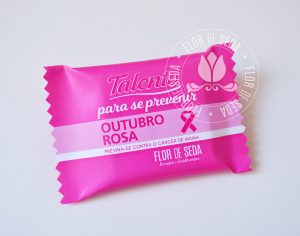 Outubro Rosa - Chocolate Talento com embalagem personalizada