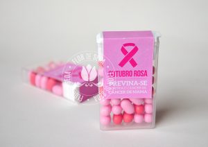 Outubro Rosa - Pastilha com embalagem personalizada