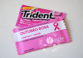 Outubro Rosa - Trident com embalagem personalizada