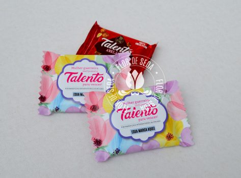 Chocolate Talento com embalagem personalizada Dia Internacional da Mulher