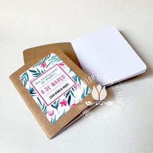 Lembrança Caderneta com costura com capa personalizada