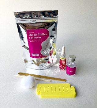 Dia da Mulher - Kit Manicure com embalagem personalizada