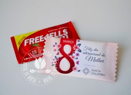 Lembrança dia Internacional da Mulher-Goma de mascar Freegells Personalizada personalizada