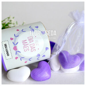 Mini tubo personalizado dia das mães com sabonetes