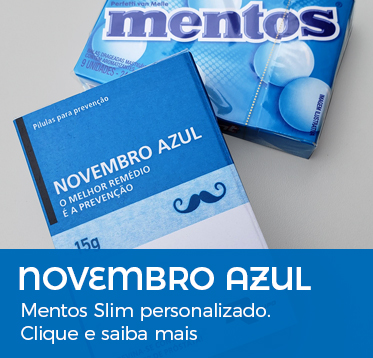 Brinde Novembro Azul Mentos Slim Personalizado