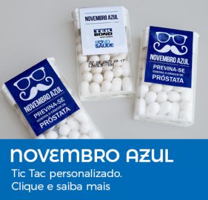 Brinde Novembro Azul Tic Tac Personalizado