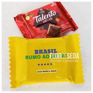 Brinde Copa do Mundo 2026 Rumo ao Hexa, Chocolate Talento personalizado