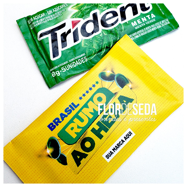 Brinde Copa do Mundo 2026 Rumo ao Hexa, Chiclete Trident personalizado